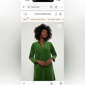 Tuckernuck Clifton light blue corduroy dress small